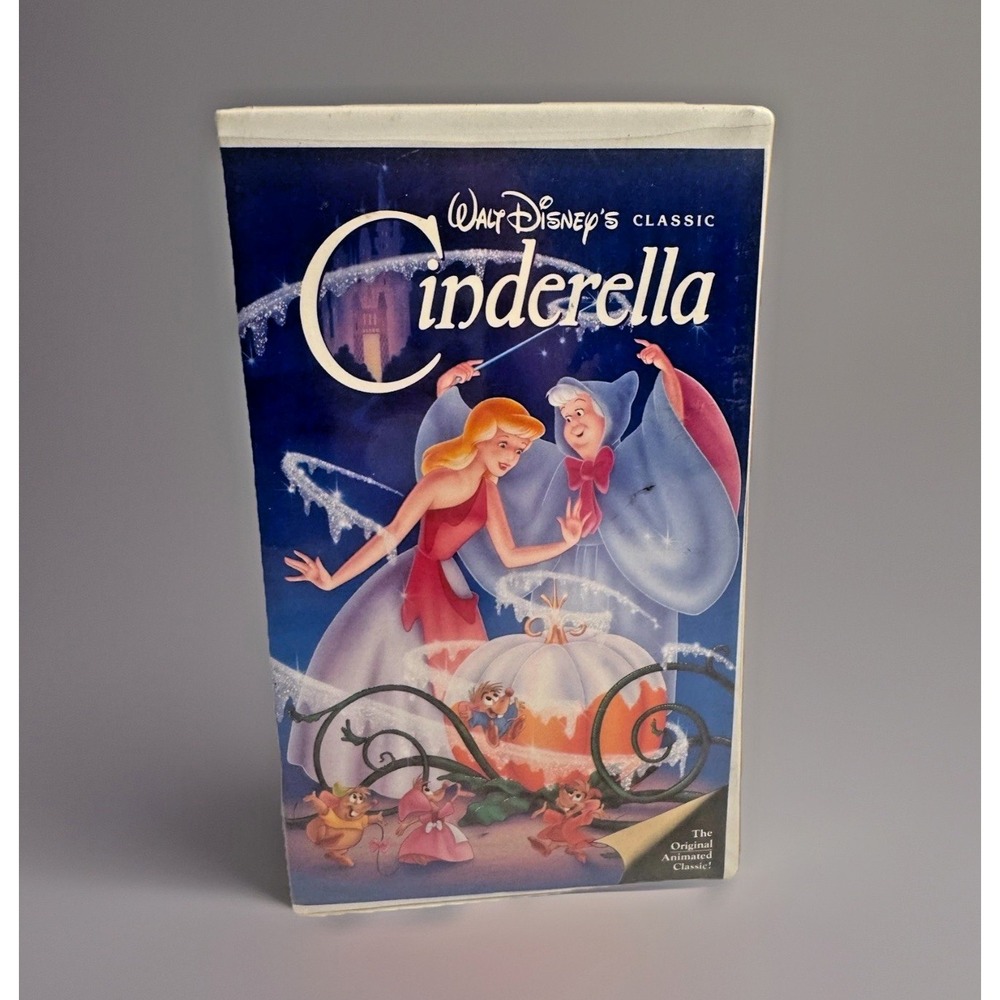 Cinderella Black‎ Diamond VHS Tape 1988 The Classic Disney Princess Animated
